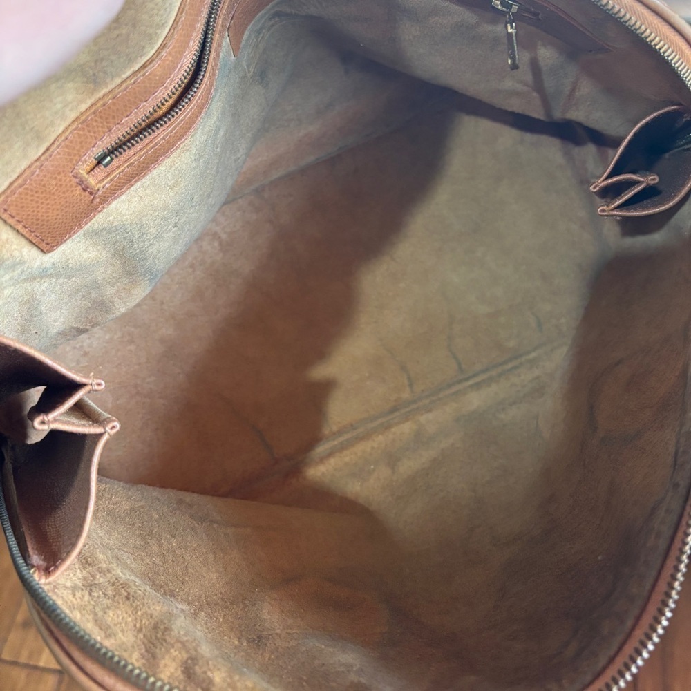 MCM Ella Boston Bag Cognac Visetos Monogram Satchel Crossbody - Picture 8 of 8